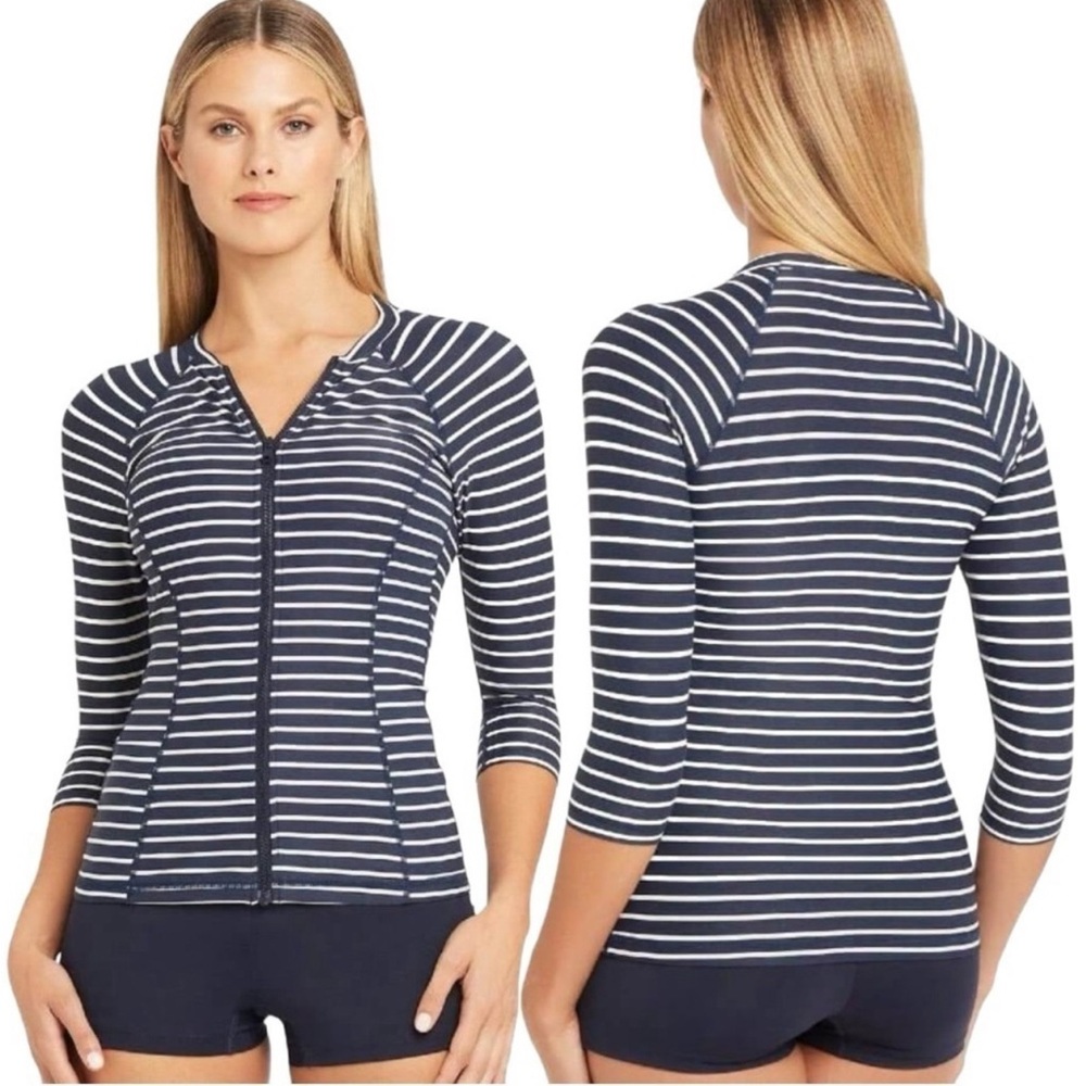 Sea Level Swim Charmarel 3/4 Sleeve Multifit Rash Vest Night Sky US size 14 NWT